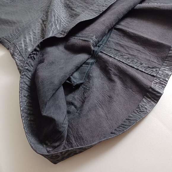 Marquis Vintage Leather Animal Pattern Maxi Skirt - Picture 9 of 16